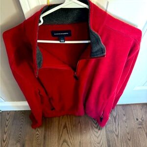 Saddlebred red 1/4 zip fleece lg new without tag